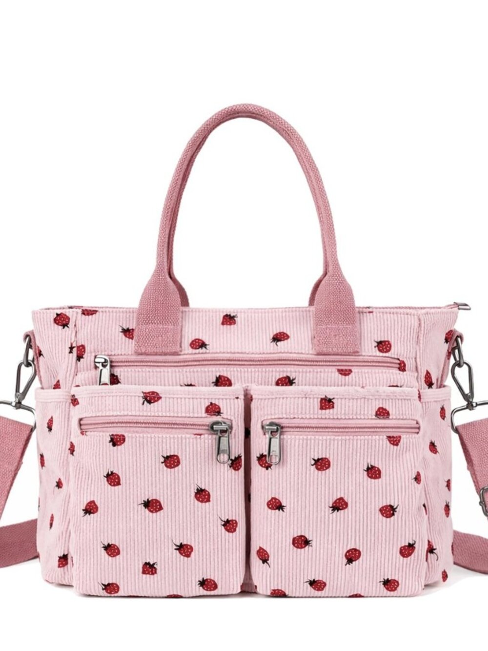 Womens Casual Corduroy Tote Bags with Multiple Pockets Hobo Crossbody Bag Travel